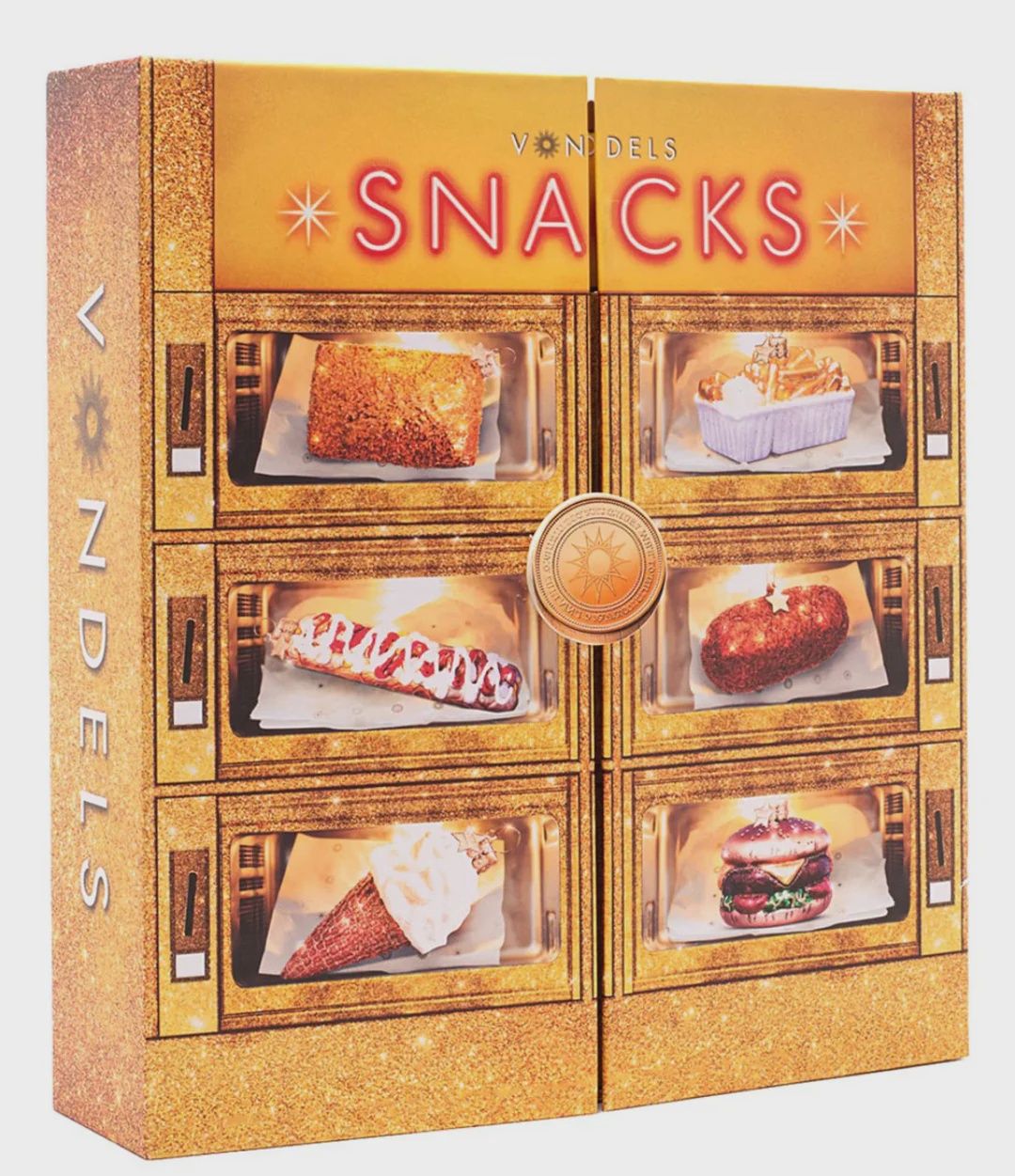 Ornament glass Snackbox medium ornaments set of 6 w/box