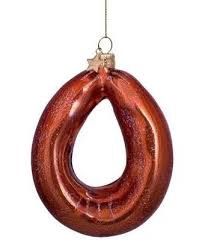 Ornament glass dutch rookworst H10cm