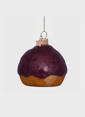 Ornament glass Bossche bol H6cm