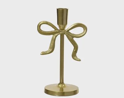 Kandelaar Strik Goud Aluminium 21 cm
