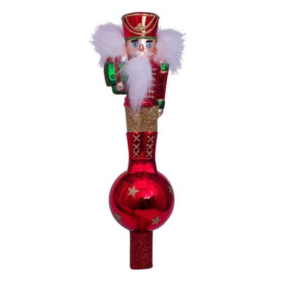 Tree topper red nutcracker H22.5cm w/box