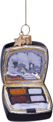 Ornament glass eyeshadow palette black H7.5cm