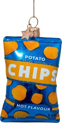 Ornament glass hot flavour chips H9cm