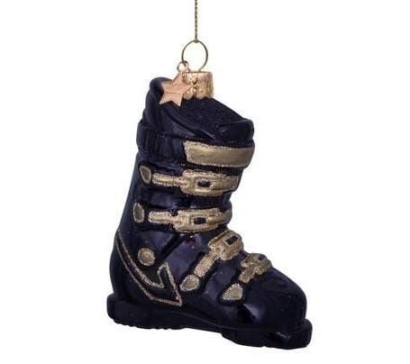 Ornament glass black ski shoes Hcm