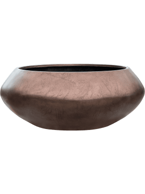 Baq Metallic Silver Leaf Bowl Ufo Matt Coffee