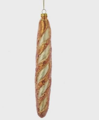 Ornament glass french baguette H15cm