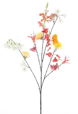 Mixed flower spray mixed red 119cm