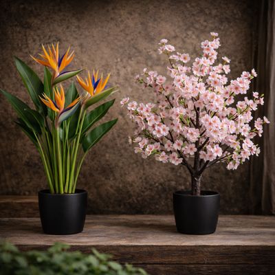 Bloeiende kunstplanten