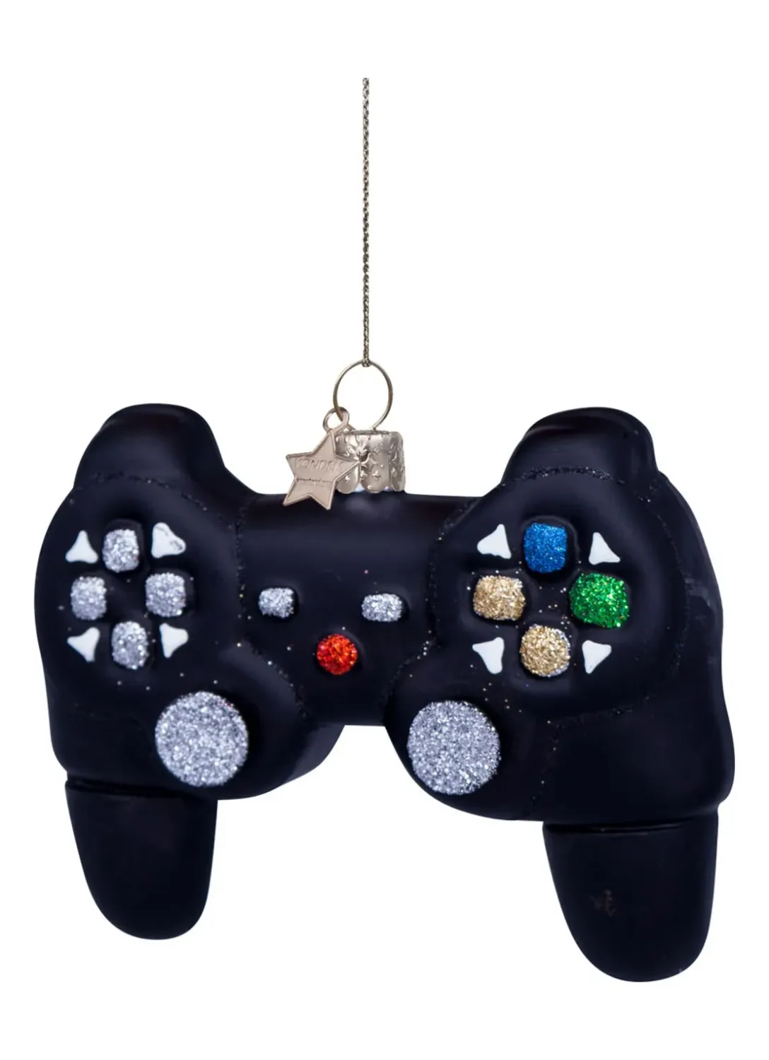 Vondels Game Controller Kerstbal Zwart