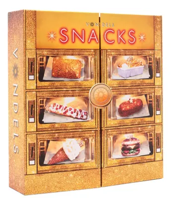 Ornament glass Snackbox medium ornaments set of 6 w/box