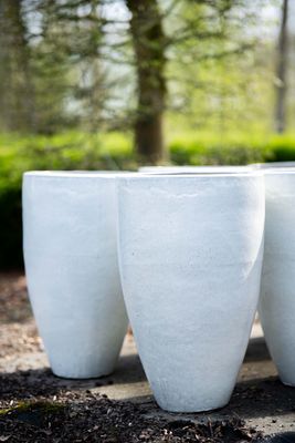 Witte Keramiek Bloembak Glans – 90 x 50 cm - Van € 300 voor