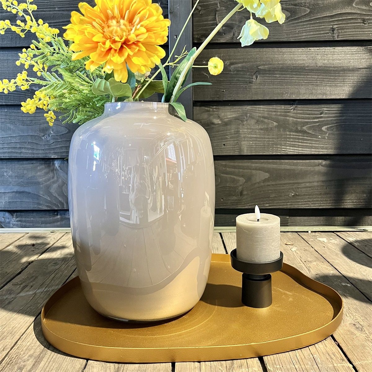 Bariri Dienblad goud - Medium