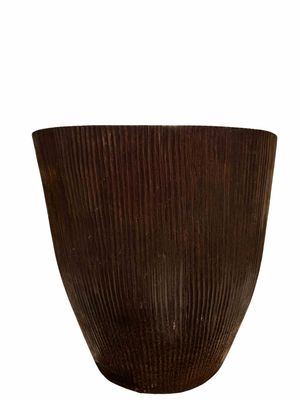 Palm Pot Ribbel – Large | Natural - H 50 D 55