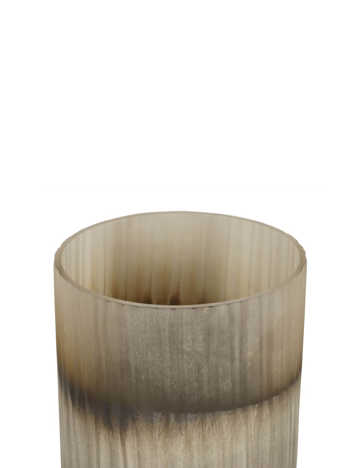 Bombyxx Oberina Medium Smoke – Glazen Waxinelichthouder Ø10 x H14,5 cm
