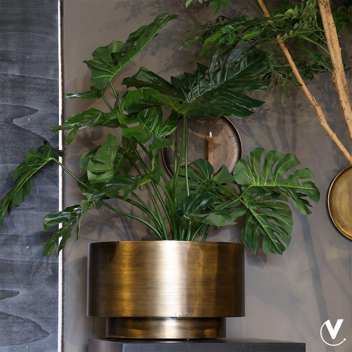 Pot Uyuni aged brass - Medium