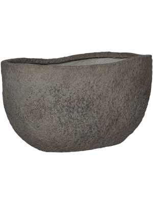 Pottery Pots Hunter XS Diorite Grey Mountain – Ovale Bloempot L43 x B24 x H21 cm