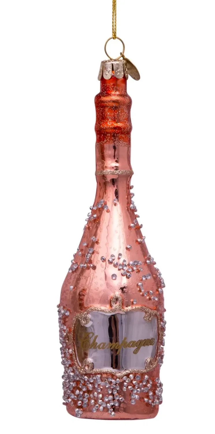 Ornament Champagne Glass Rose Gold - Van € 17,95 voor