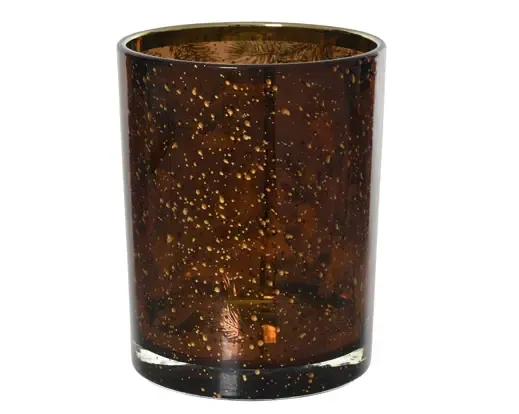 Theelichthouder glas bruin - Van € 9.95 voor