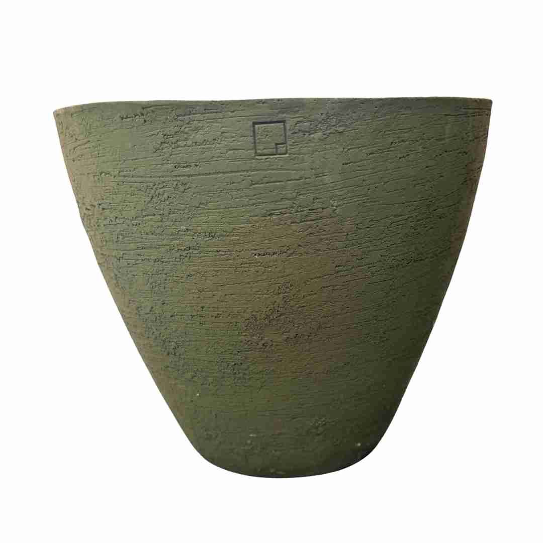 Atelier Vierkant Pot 40 cm Groen Keramiek