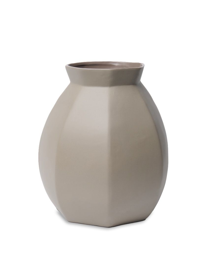 Bombyxx Elysian Medium Vaas Light Taupe 38 cm | Handgemaakte keramische design vaas