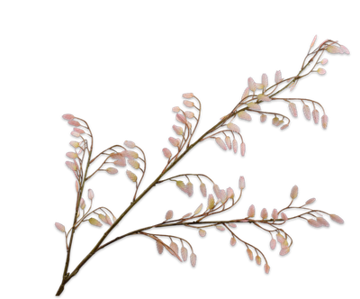Silk-ka Gras Kunsttak met Roze Pluimpjes 113 cm