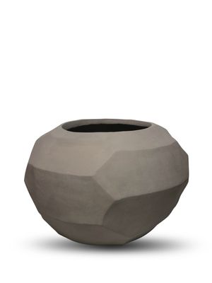 Pot Lima Large Taupe Terracotta D 35 cm Ø60 | Terracotta plantenpot met natuurlijke uitstraling