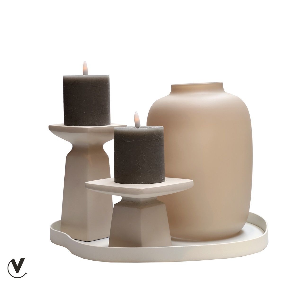 Dienblad Bariri S ivory L35 x B30 x H2 cm