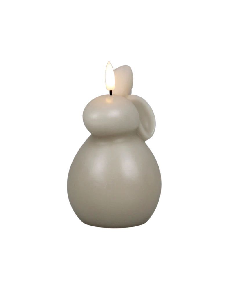 Bunny Paashaas Wink Kaars LED - Beige
