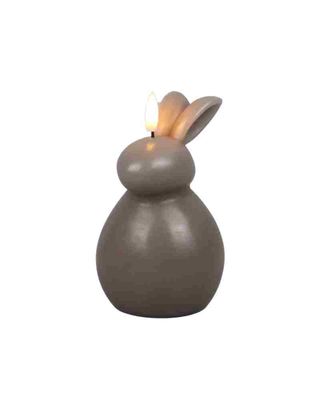 Bunny Paashaas Kaars LED - Taupe