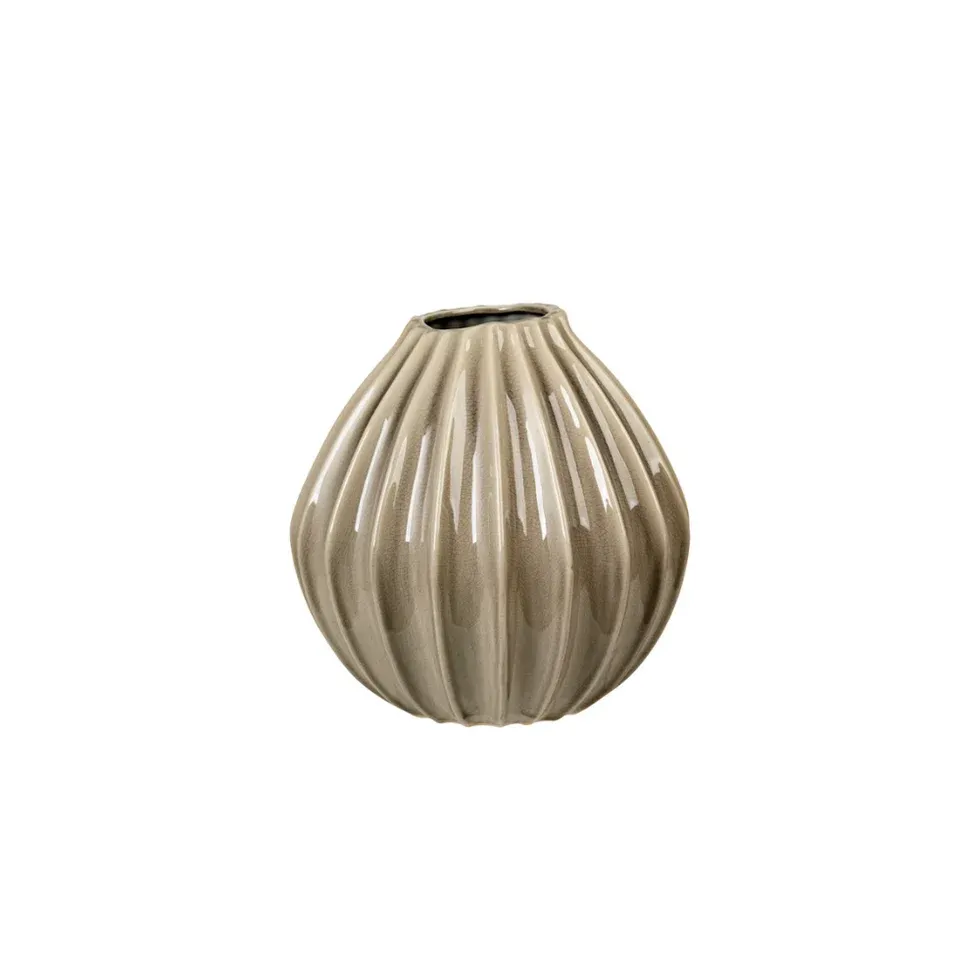Broste Copenhagen Vaas Grijs 25 x 25 cm