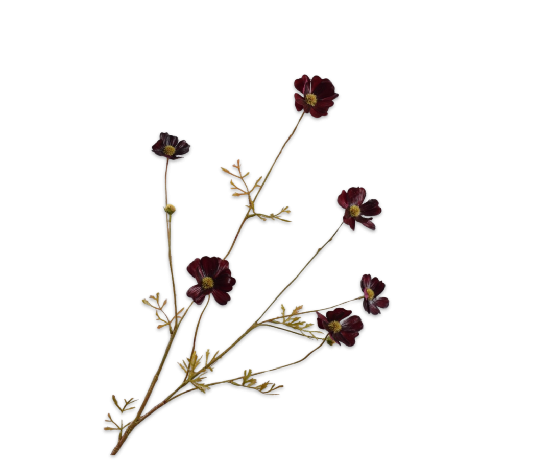 Silk-ka Cosmos Kunsttak Paars 77 cm – Luchtige Paarse Bloemtak