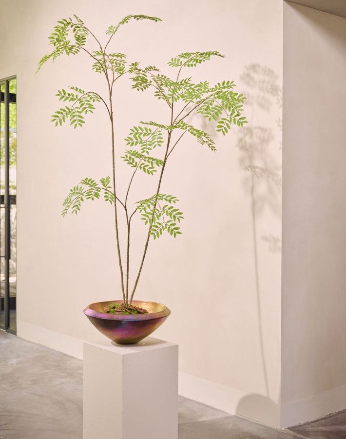 Silk-ka Aralia Kunstplant in Pot 235 cm – Grote Luxe Groene Kunstboom