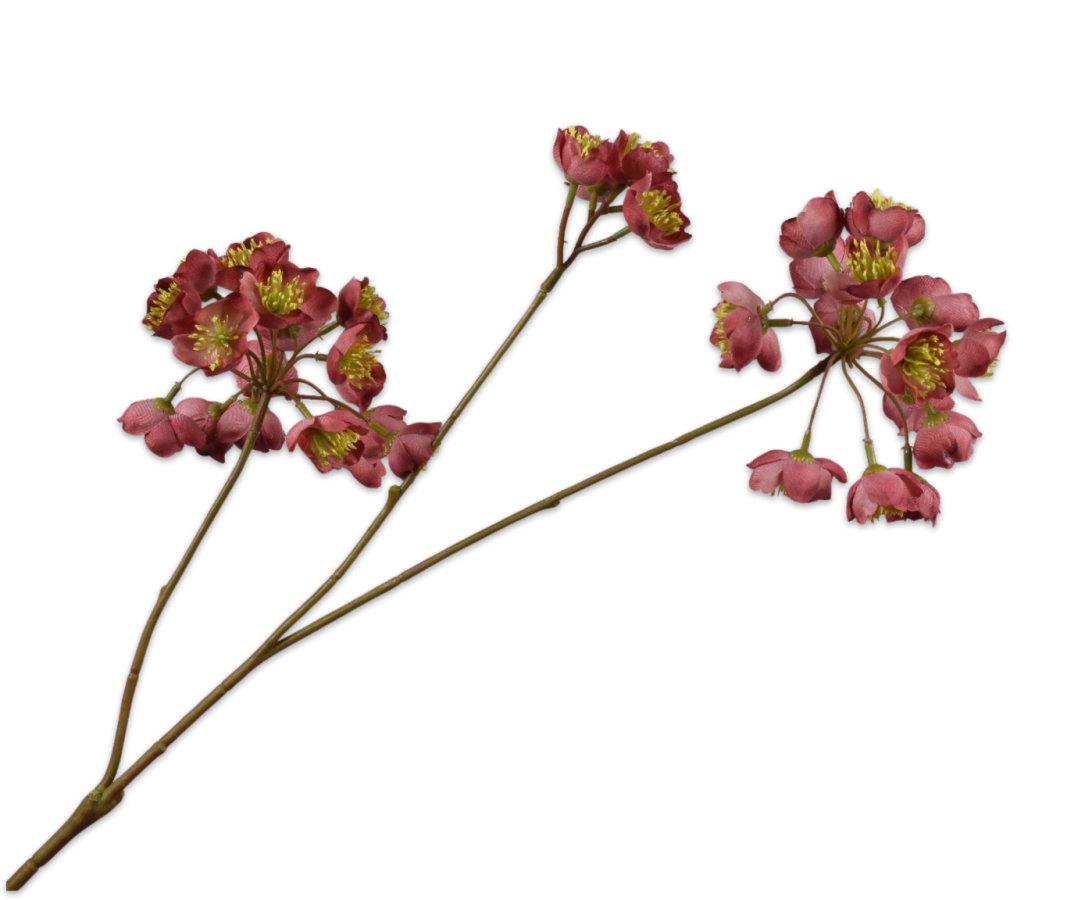 Silk-ka Helleborus Kunstbloem Roze 70 cm