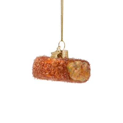 Vondels Bamischijf Kerstornament 3,5 cm – Glazen Kerstbal