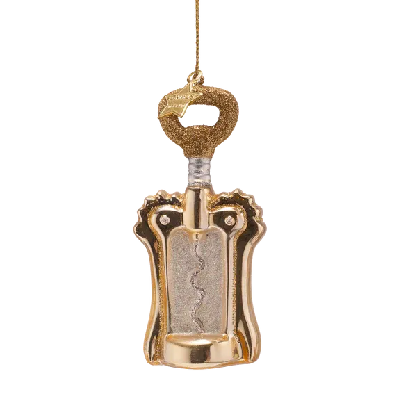 Vondels Flesopener Kerstornament 10,5 cm – Glazen Kerstbal