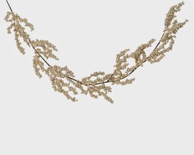 Luxe Gouden Kerstguirlande met Bessen 130 cm