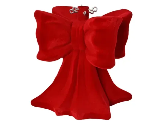 Luxe Kerstboomstandaard met Rode Fluwelen Strik 40 cm