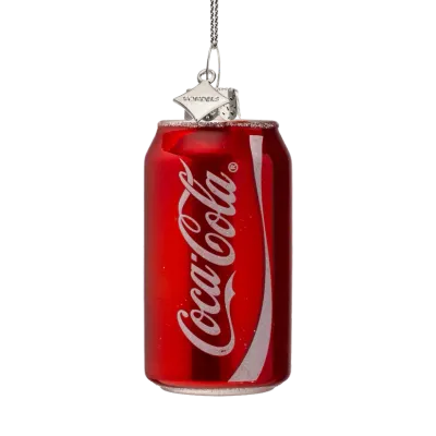 Vondels Coca-Cola Blikje Kerstornament Glas 8 cm – Kersthanger