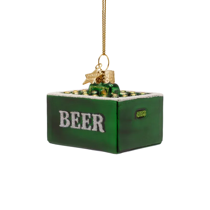 Vondels Krat Bier Kerstornament 5,5 cm