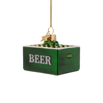 Vondels Krat Bier Kerstornament 5,5 cm