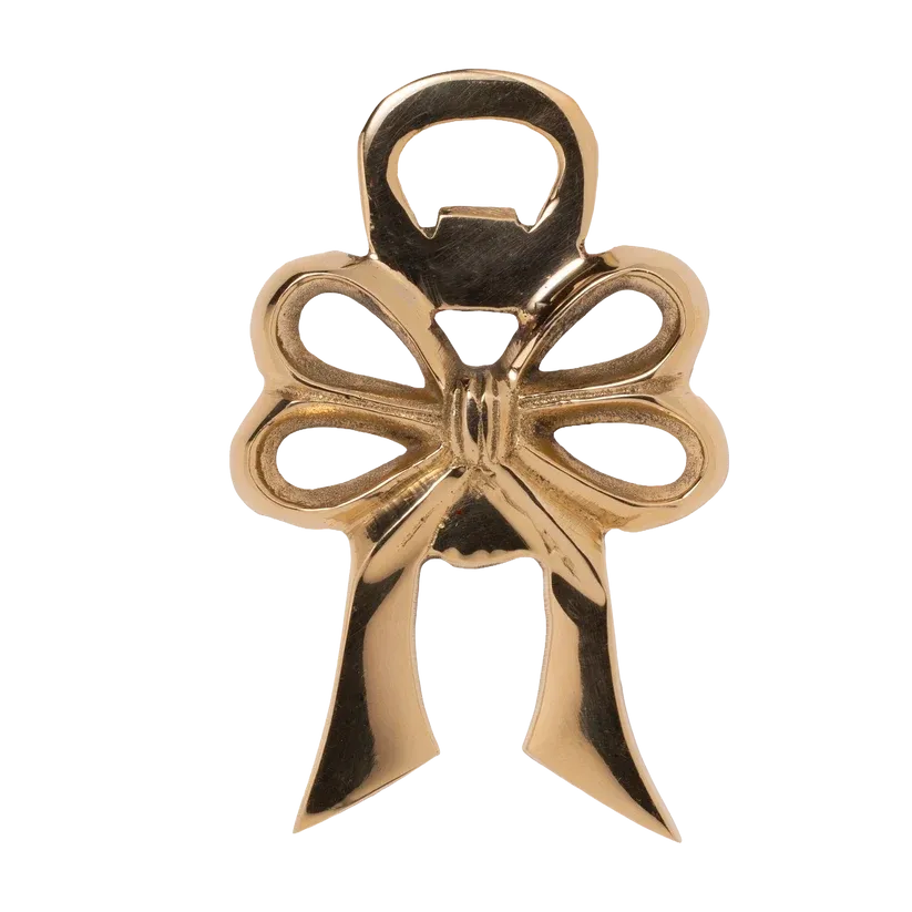 Vondels Flessenopener Strik Goud – Messing met Geschenkdoos