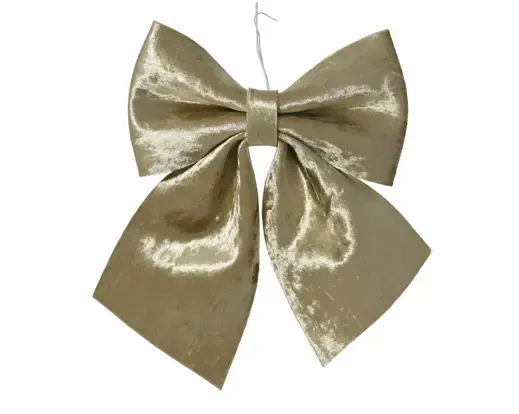 Decoris Kerststrik Parel Champagne 28 x 34 cm – Luxe Kerstdecoratie