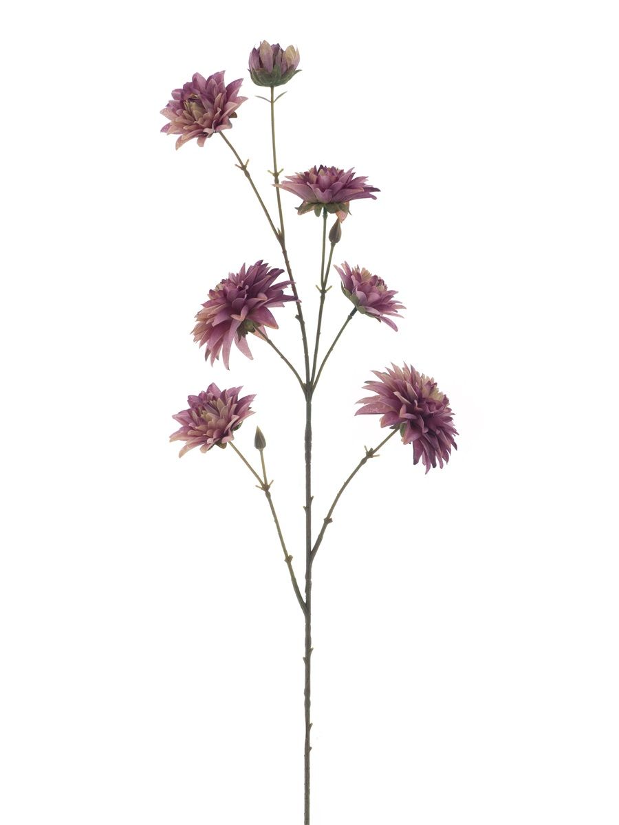 Dahlia Spray Monica Beauty 96 cm – Paarse Kunstbloem met Meerdere Dahlia’s