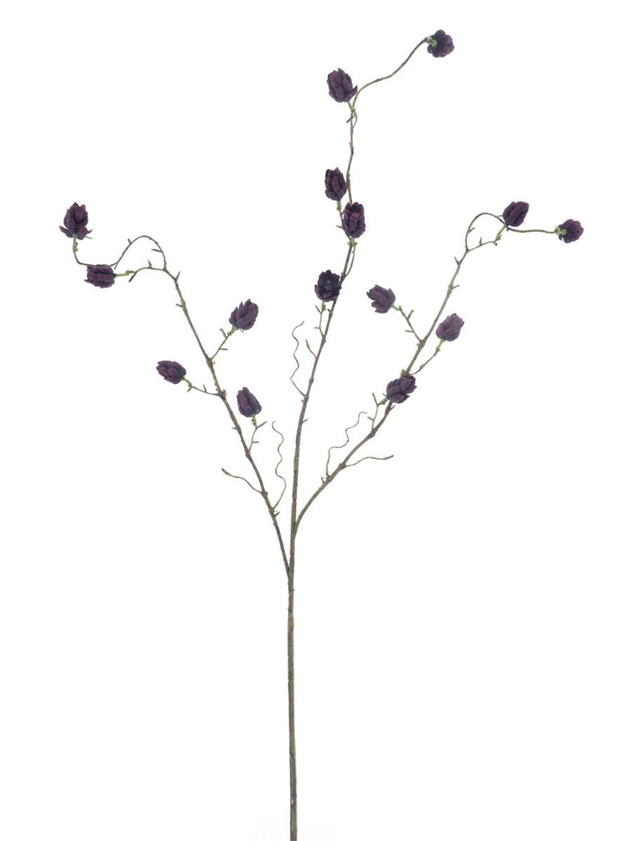 Hop Kunsttak Paars 96 cm – Decoratieve Kunst Hopbloem