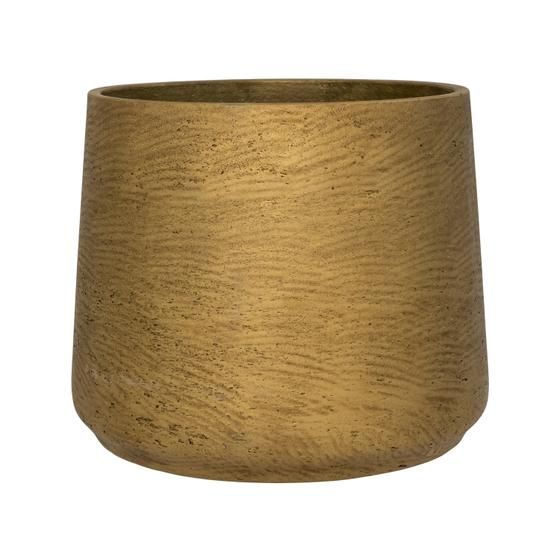 Pottery Pots Patt M Metallic Gold – Gouden Bloempot Ø16,5 x H14 cm