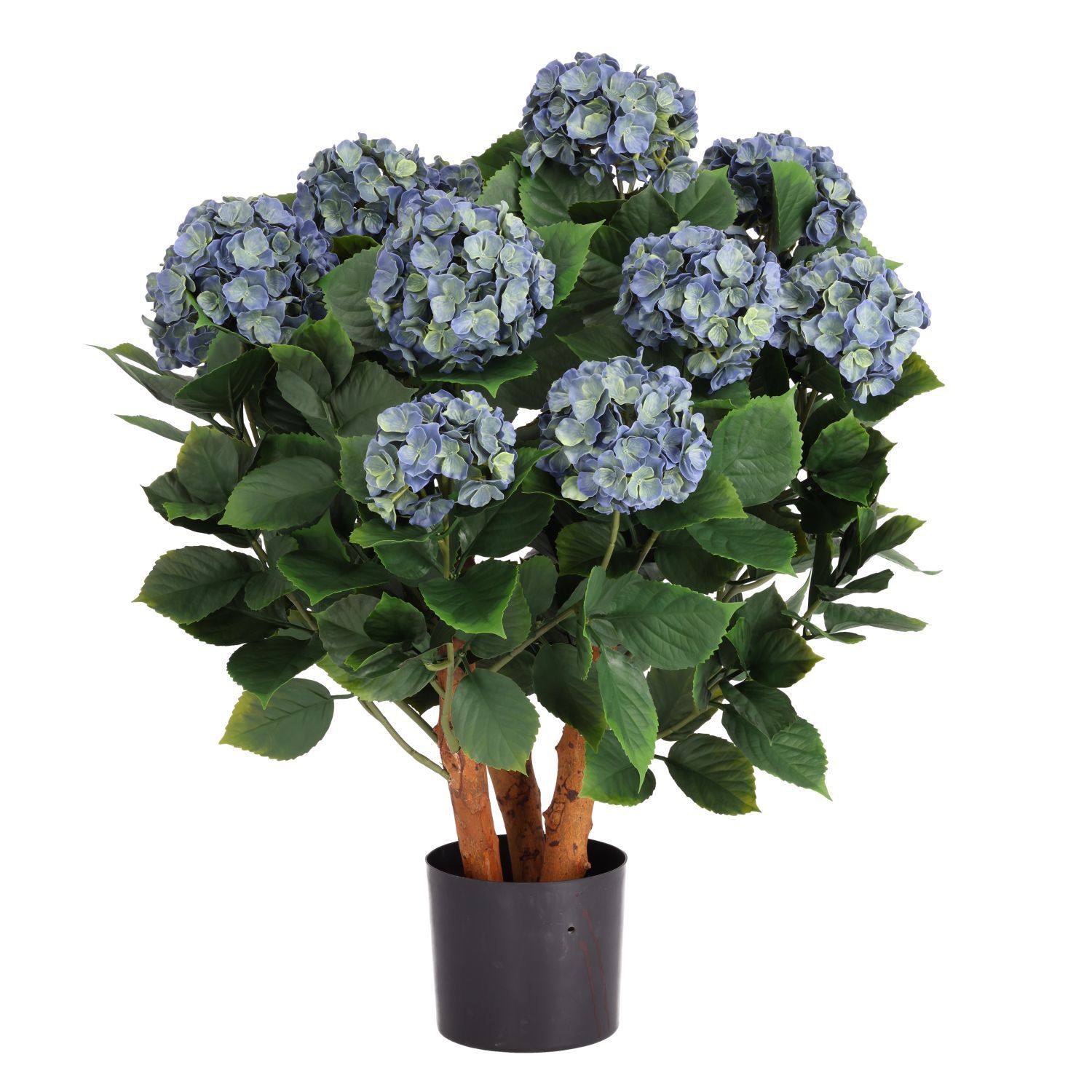 Hortensia UV Kunstplant Deluxe Blauw 80 cm – Kunstplant voor Buiten