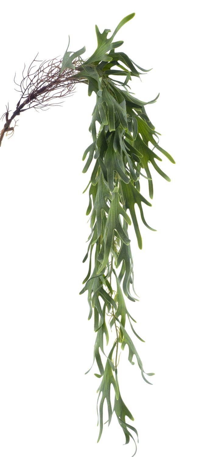 Hertshoornvaren Kunstplant Hanger Groen 104 cm