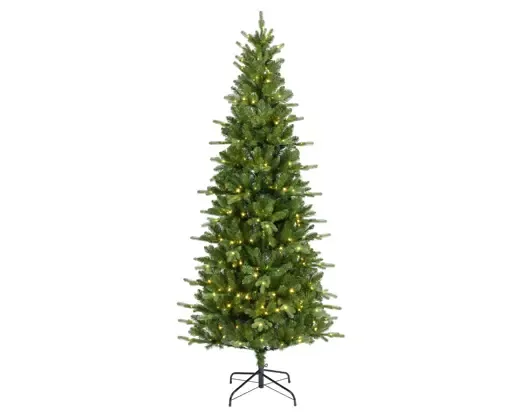 Smalle Kunstkerstboom Oslo 240 cm met 460 LED – Warm Wit
