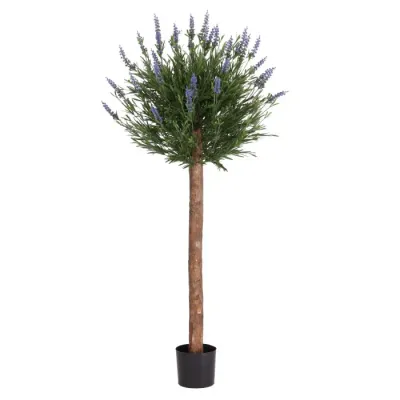 Kunstlavendel Bol op Stam Blauw 120 cm – UV-Bestendig