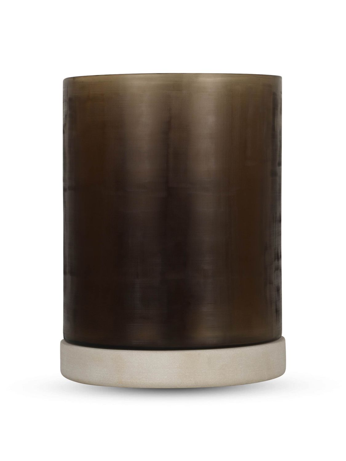Bombyxx Realgar Medium Smoke – Glazen Windlicht Ø25 x H33,5 cm